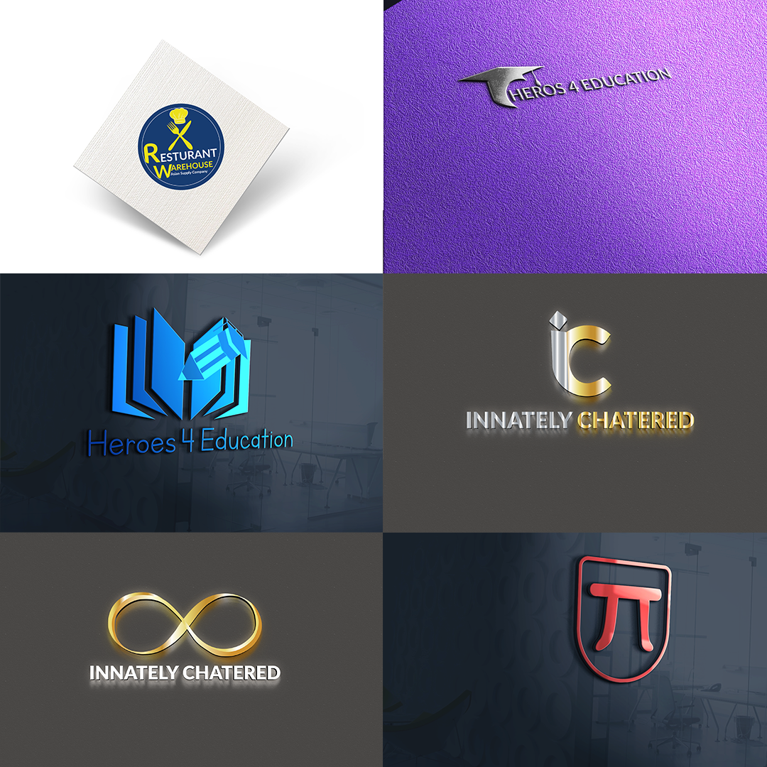 I Will Design Unique Modern Flat minimalist logo For You