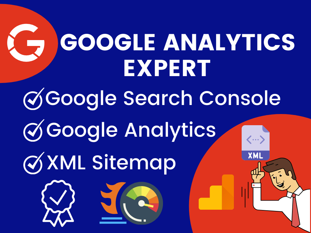 Setup Google Analytics Ga4, Search console, XML sitemap, & Webmaster index