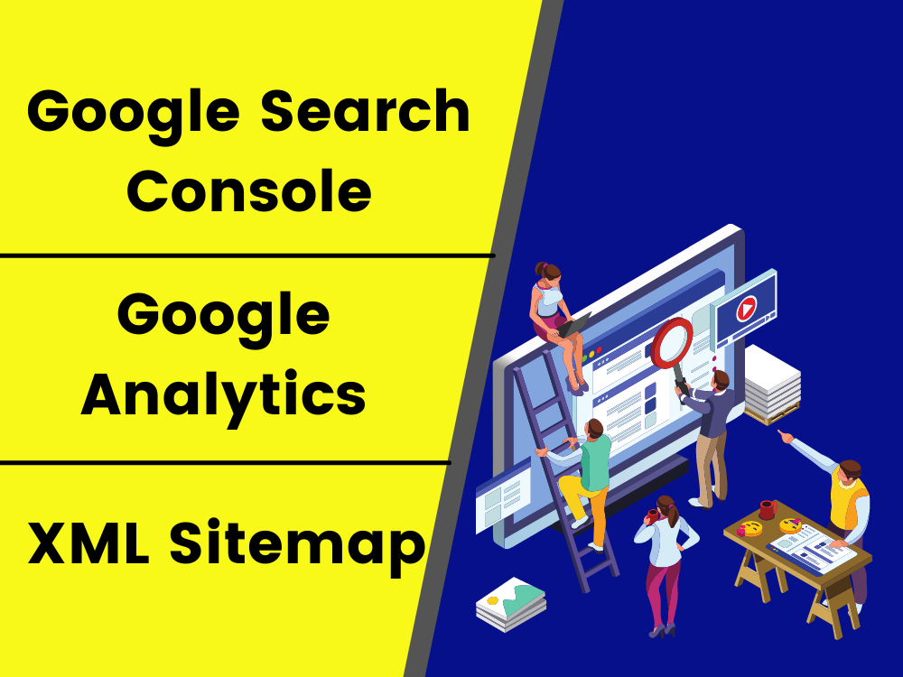 Setup Google Analytics Ga4, Search console, XML sitemap, & Webmaster index