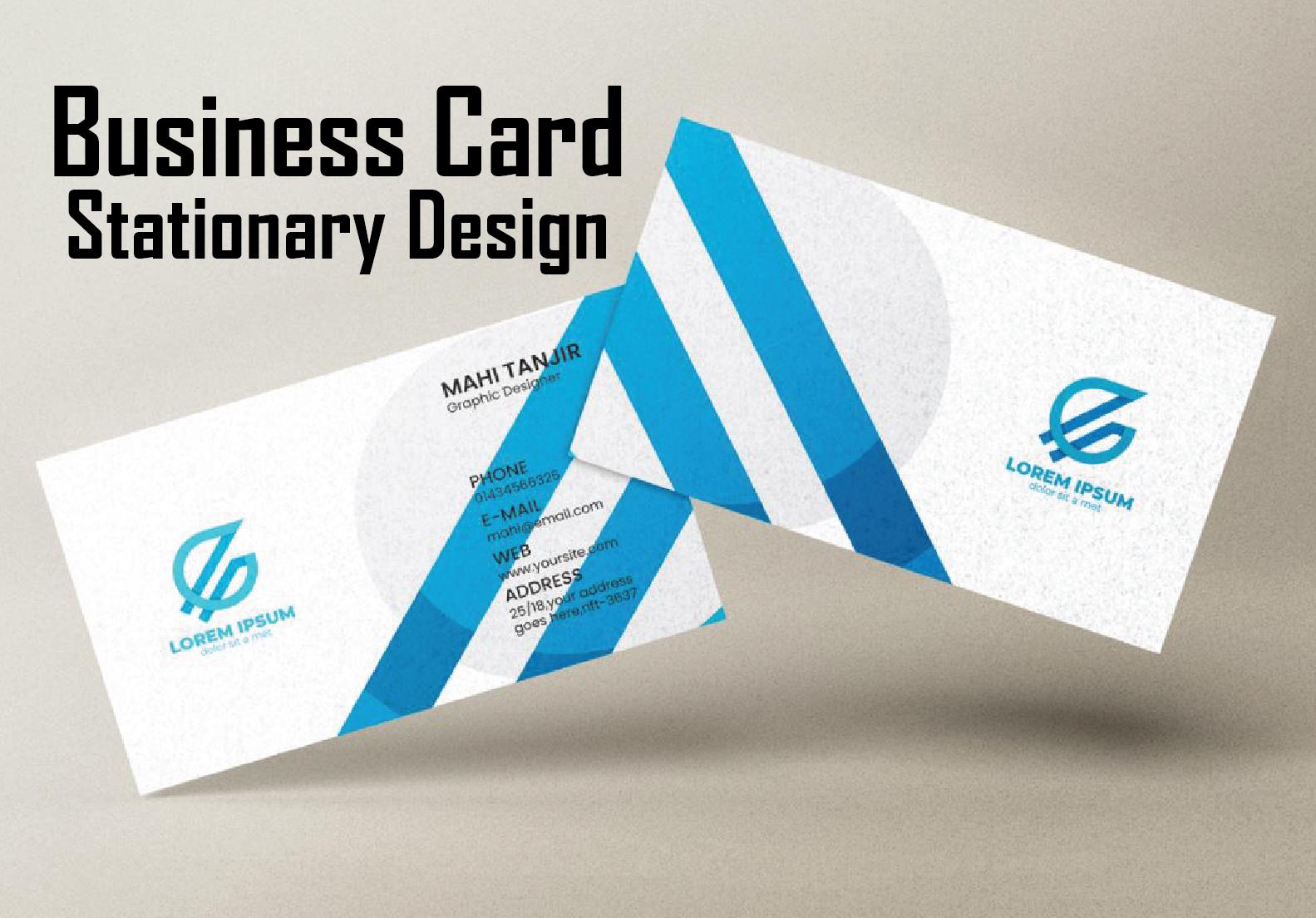 I can create eyecatchy business cards and stationery design