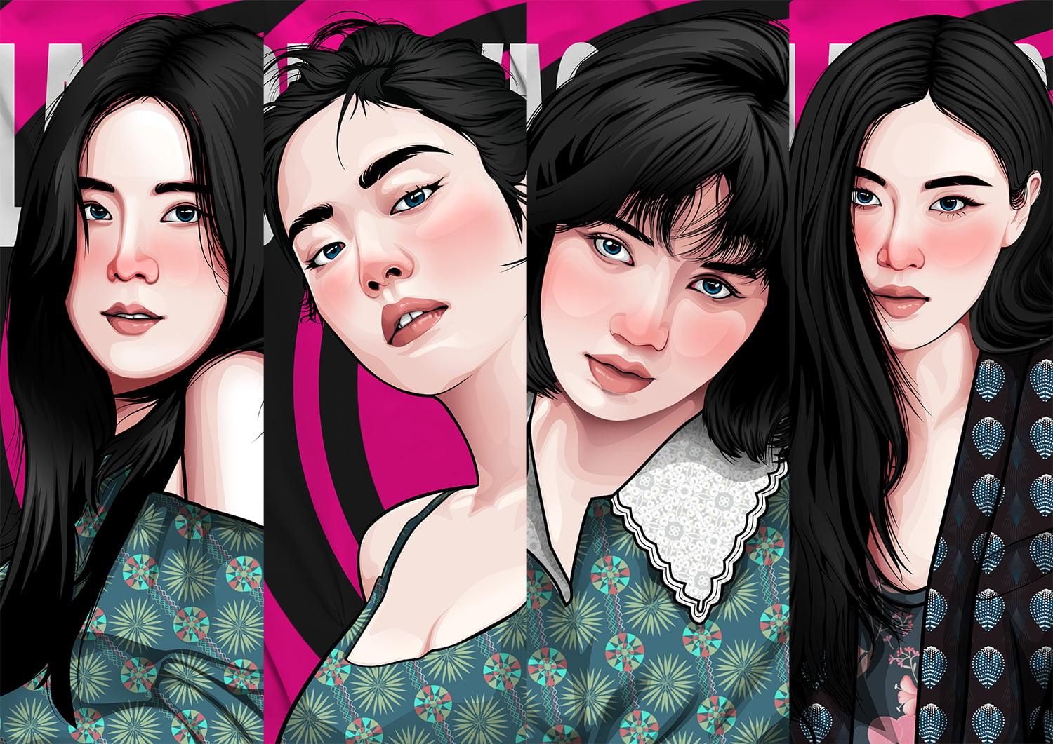 I will draw cute vexel art potrait from your photo 