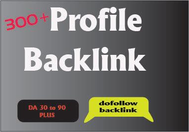 I will do 300 high authority SEO profile backlinks
