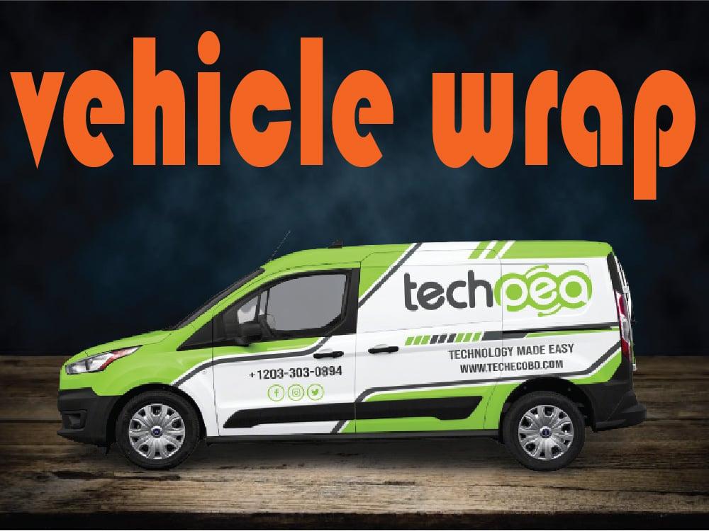 i will do vehicle wrap, van wrap, car wrap, truck wrap, designs