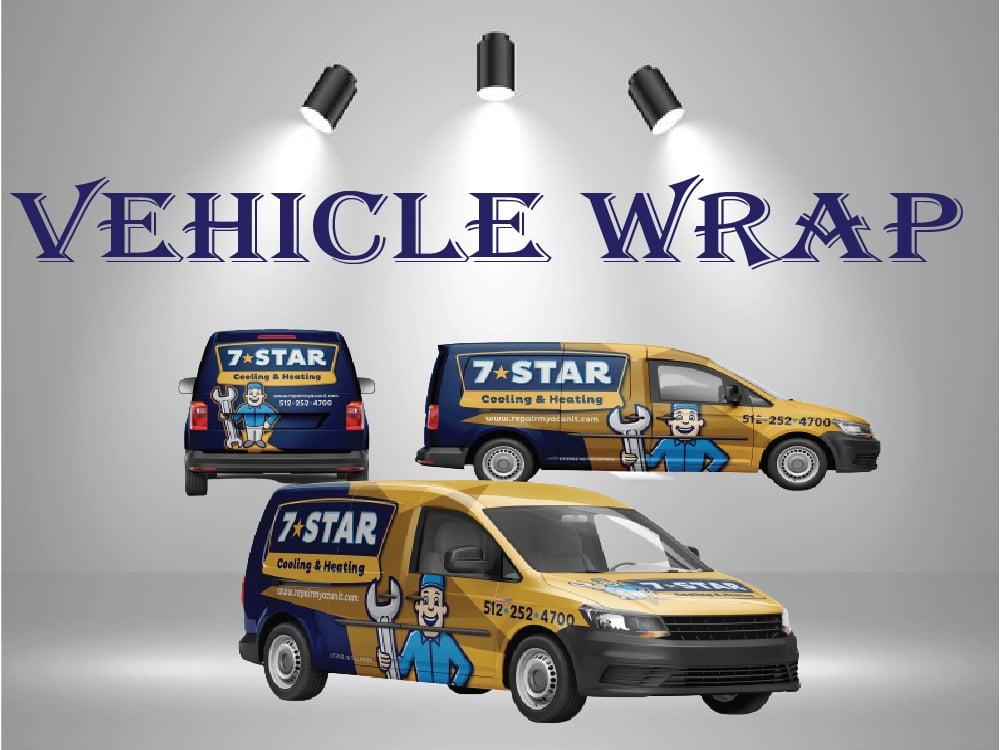 i will do vehicle wrap, van wrap, car wrap, truck wrap, designs
