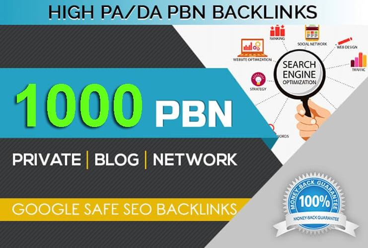 create 1000 high quality PBN Backlinks