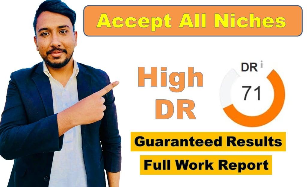 I will build the 100 ultimate high DR white hat do follow SEO backlinks