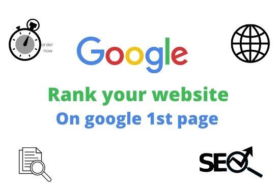 Rank on Google 1st page service with high quality backlink 