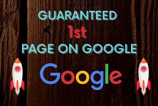 Guaranteed in-2021 Custom SEO for Rank on Google Page One with 1500-2000+ Clean Links