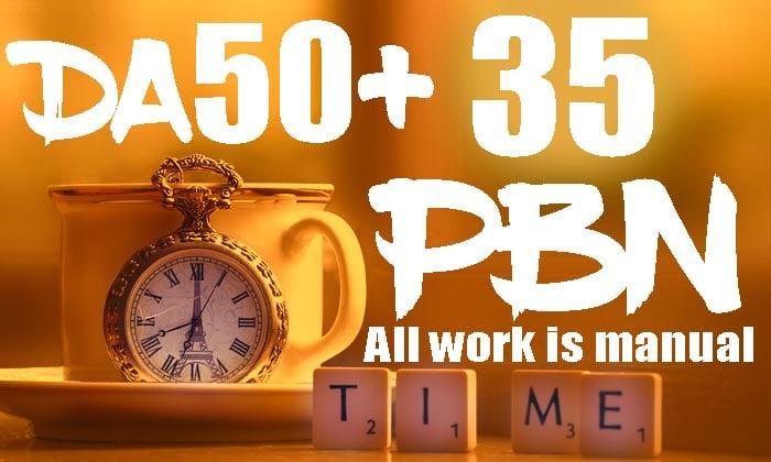 HomePage 35 PBN From DA 50 Dofollow backlink