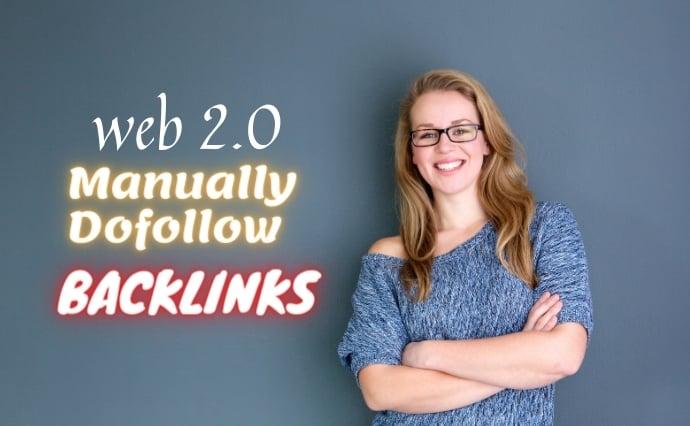 I will create manually do-follow web 2.0 backlinks 