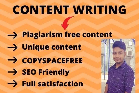I will be your content writer and copywriter.