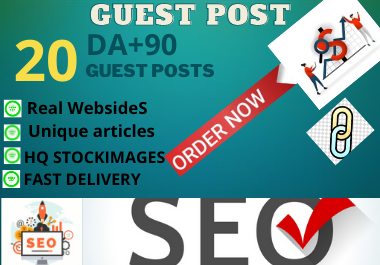 Write and Publish 10 Guest Posts Unique Content high authority website permanent backlinks 