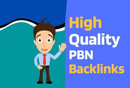 I will do 10 High Quality PBN Backlinks