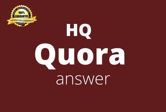 I will provide 10+Free2 high quality Quora answers
