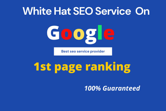 I will offer guaranteed google 1st page service on 30days