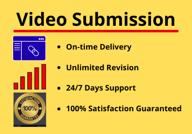 Live 50 Video Submissions on High Authority Video Sharing Site Manually Permanent Backlinks 