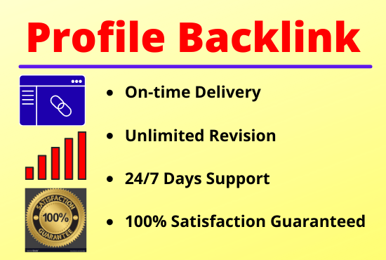 80 Profile Backlinks High Authority Permanent Manual Natural Link Building