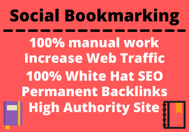 25 Social Bookmarks High authority natural permanent link building 