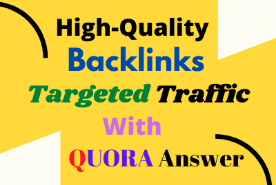 High Quality Quora Answer Posting with your Niche