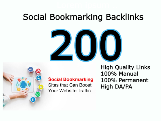 I will do 200 social bookmarking backlinks to push your site for Google 1 Rank