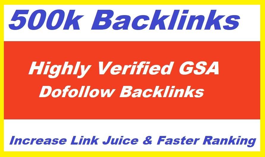 500k High Quality GSA SER Backlinks For Multi-Tiered Link Building
