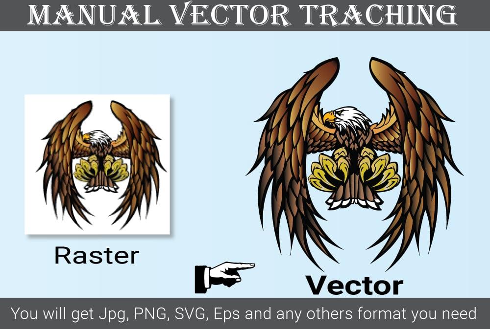 i will do ,vector tracing logo redraw, Recreat the image in ai, eps, SVG format