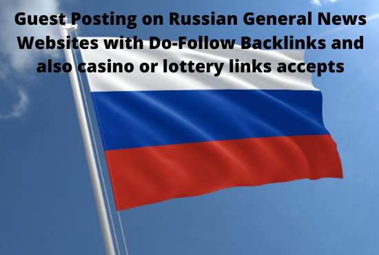 Rank you website in Google page with Do-follow links in Russian News sites