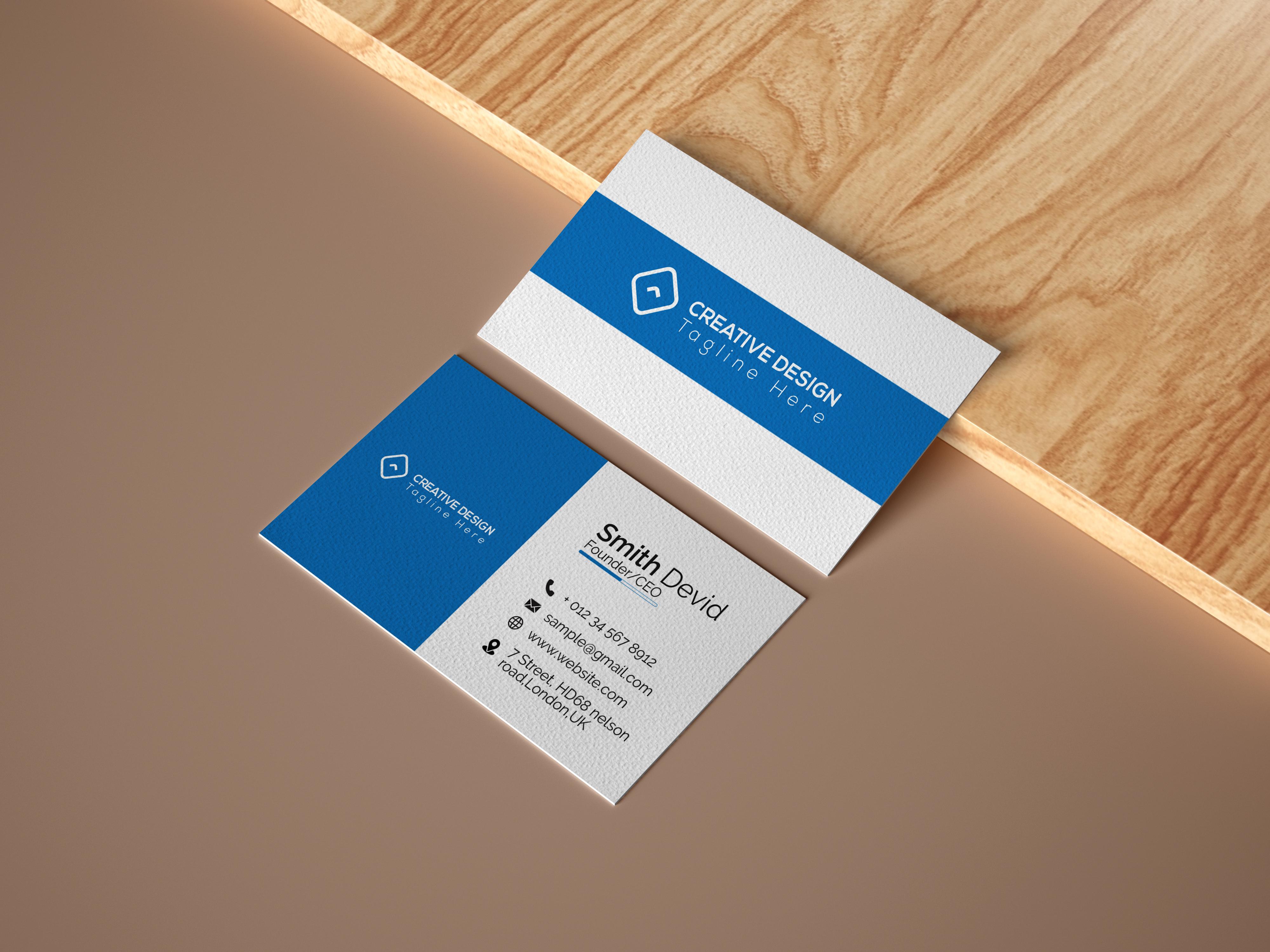 I will Make Minimalist Business Card Design