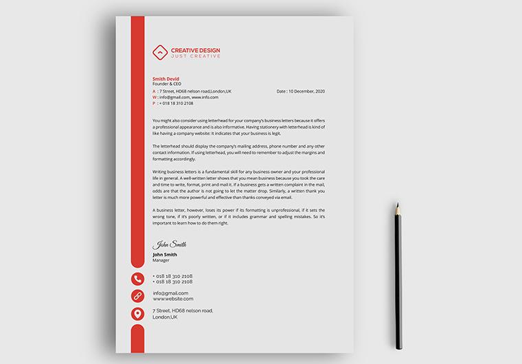 I will do creative letterhead design