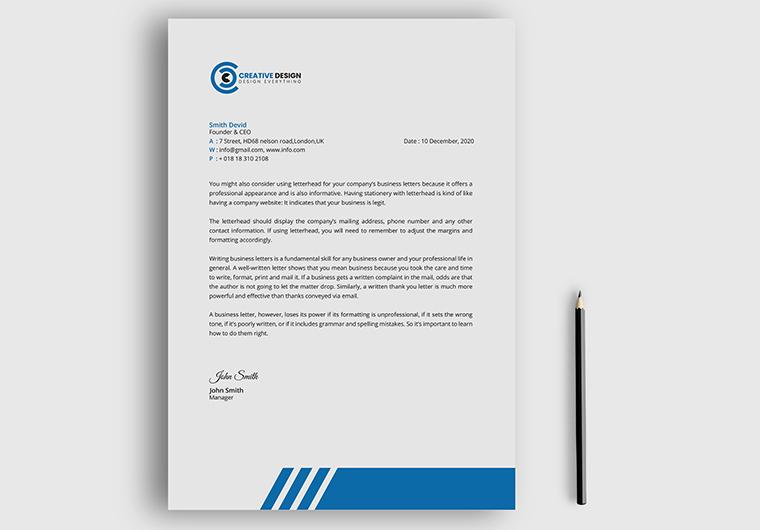 I will do creative letterhead design