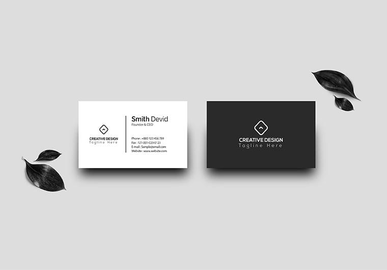 I will Make Minimalist Business Card Design