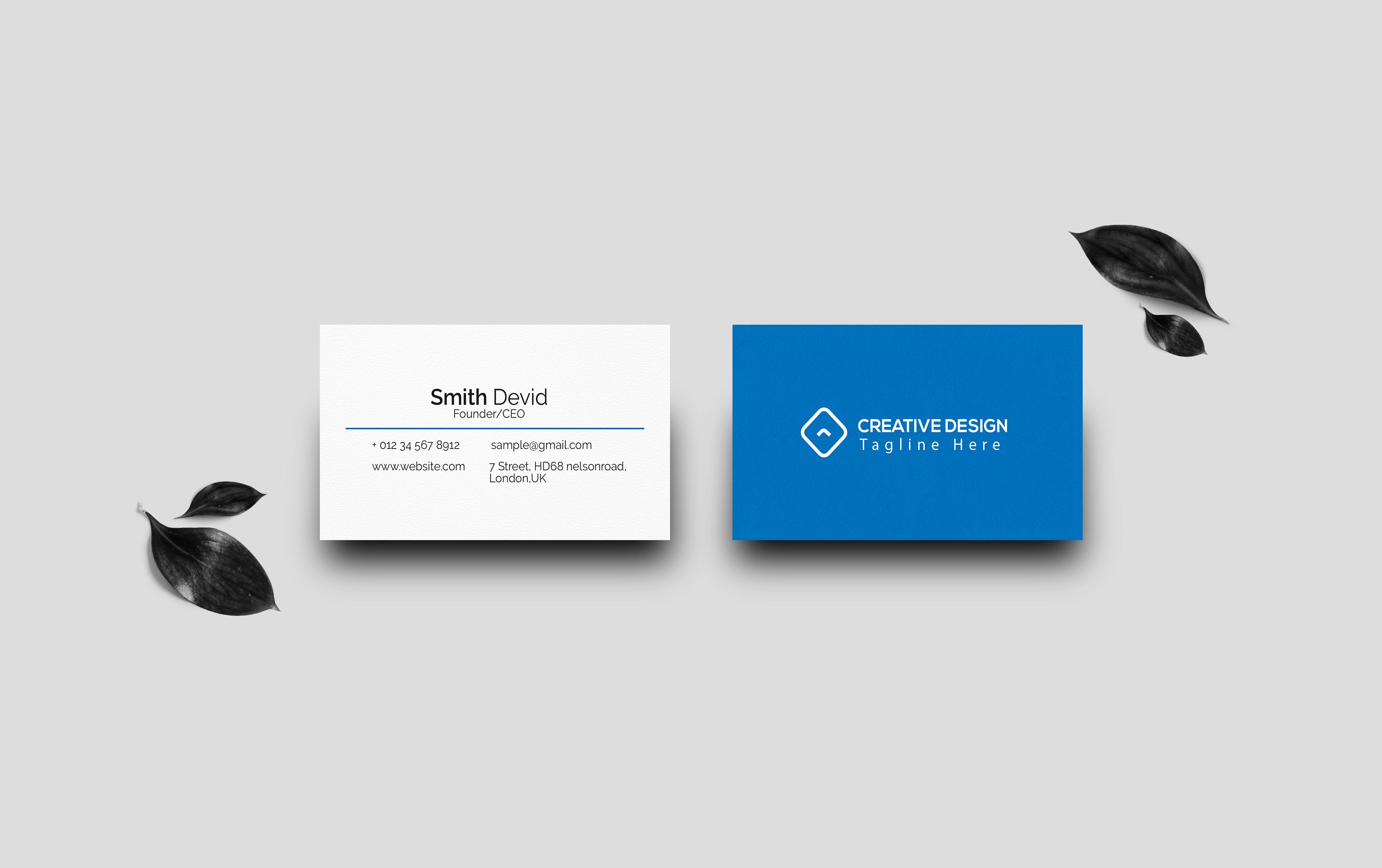 I will Make Minimalist Business Card Design
