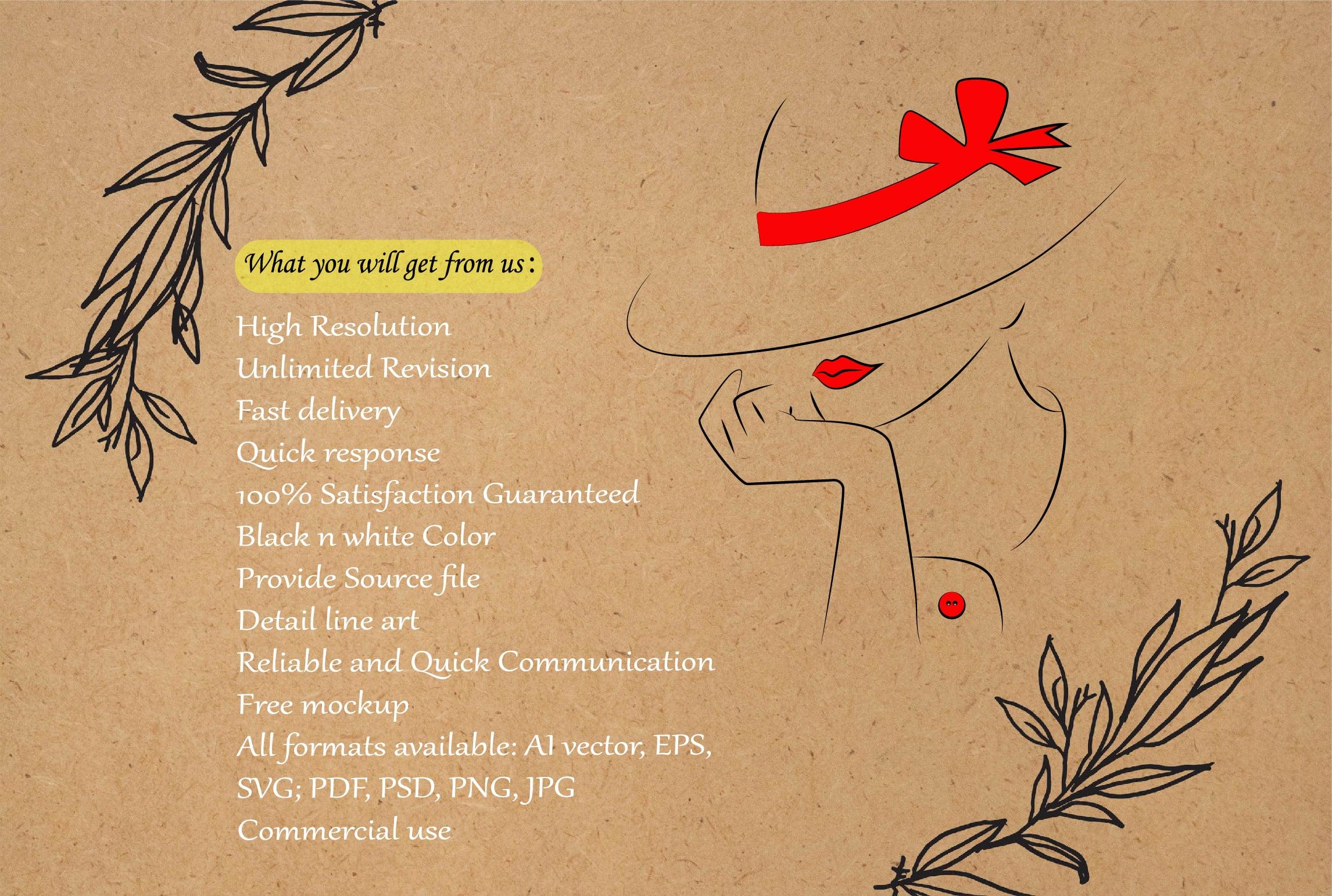 I will vector line art illustration in 24 hours