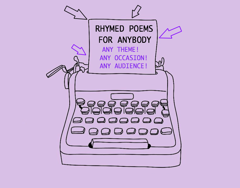 Personalised Rhymed Poem for Any Occasion (10 lines)