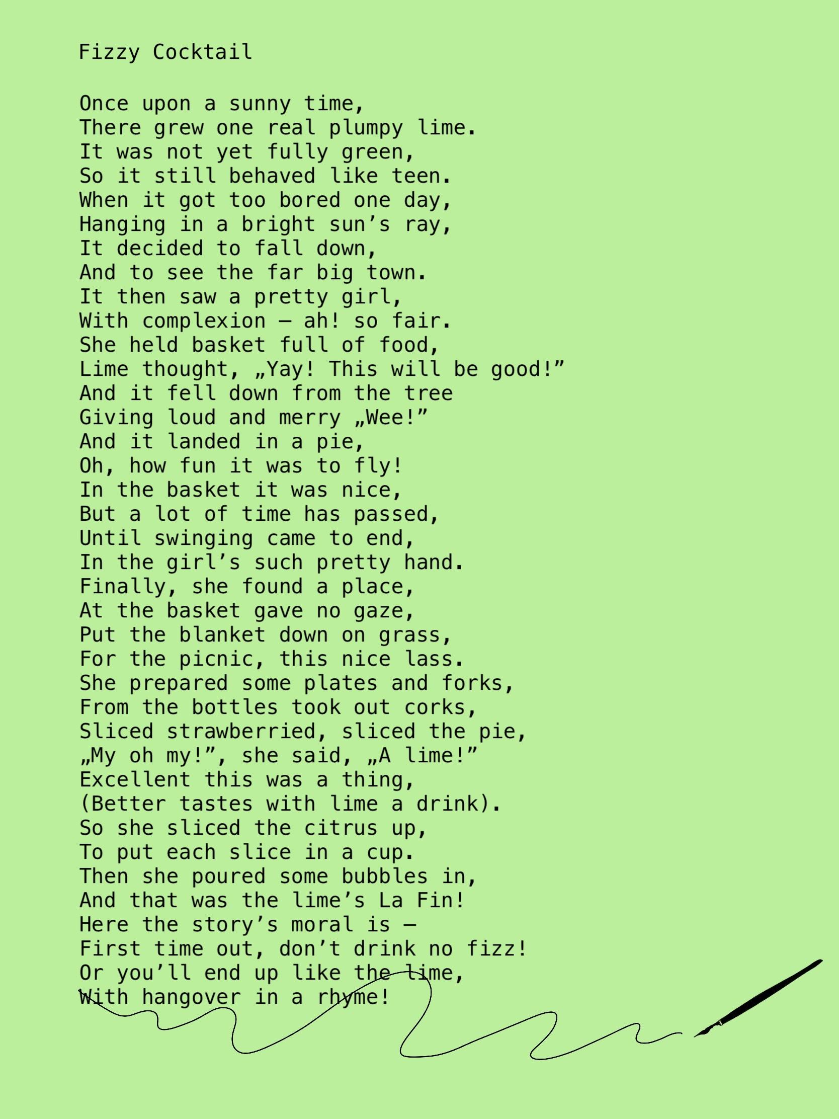 Personalised Rhymed Poem for Any Occasion (10 lines)