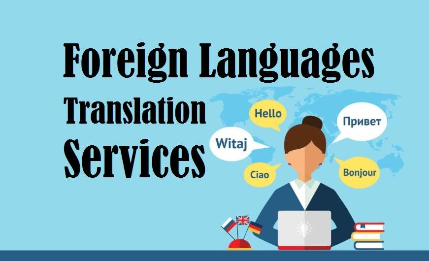 Offering translation service from any language to English, french and any other