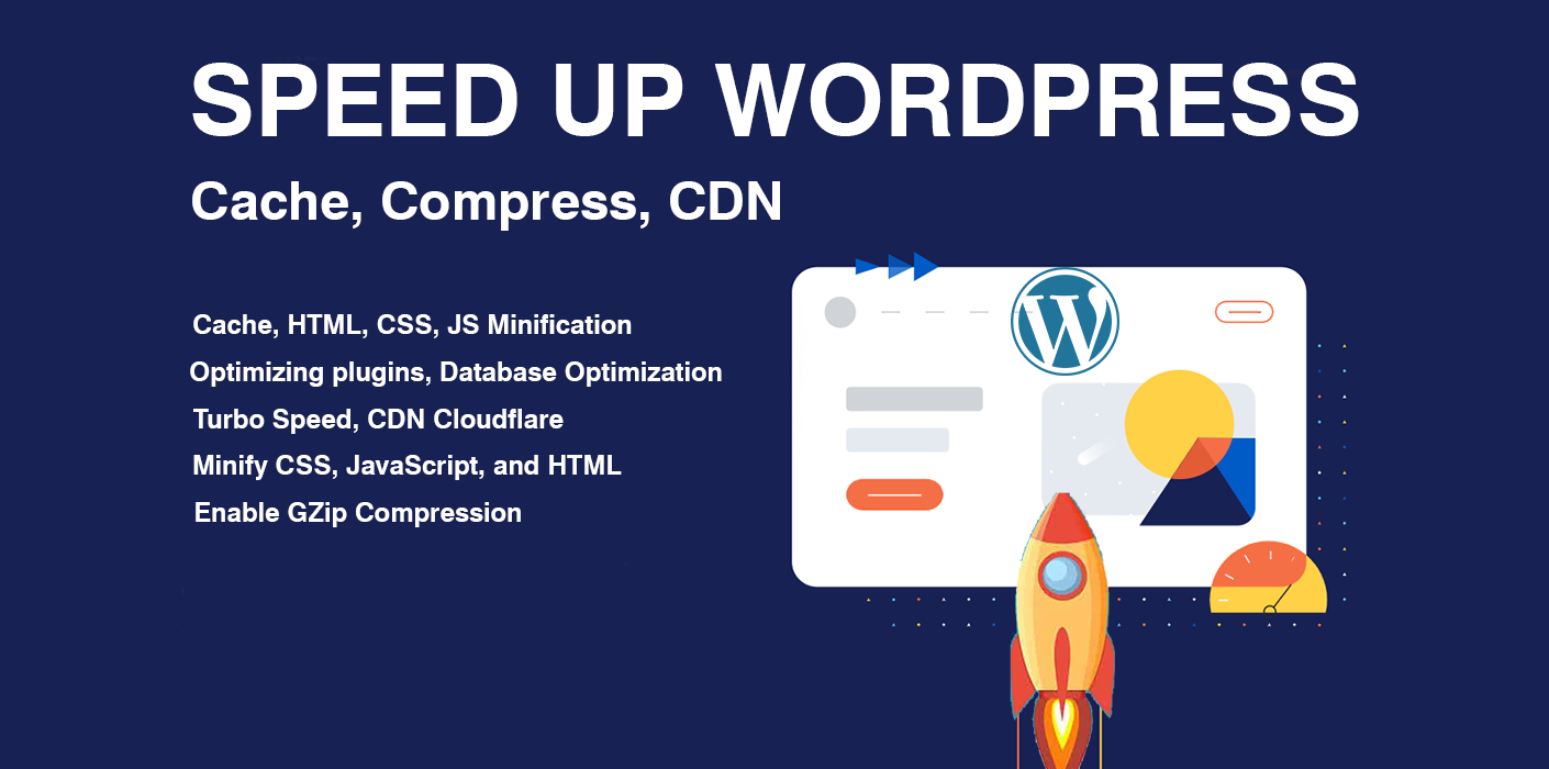 Do Speed Optimize, Cache, Compress, CDN Professionally Wordpress