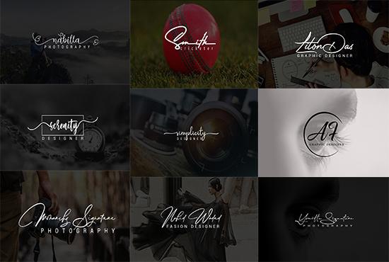 I create handwritten, signature logo for you