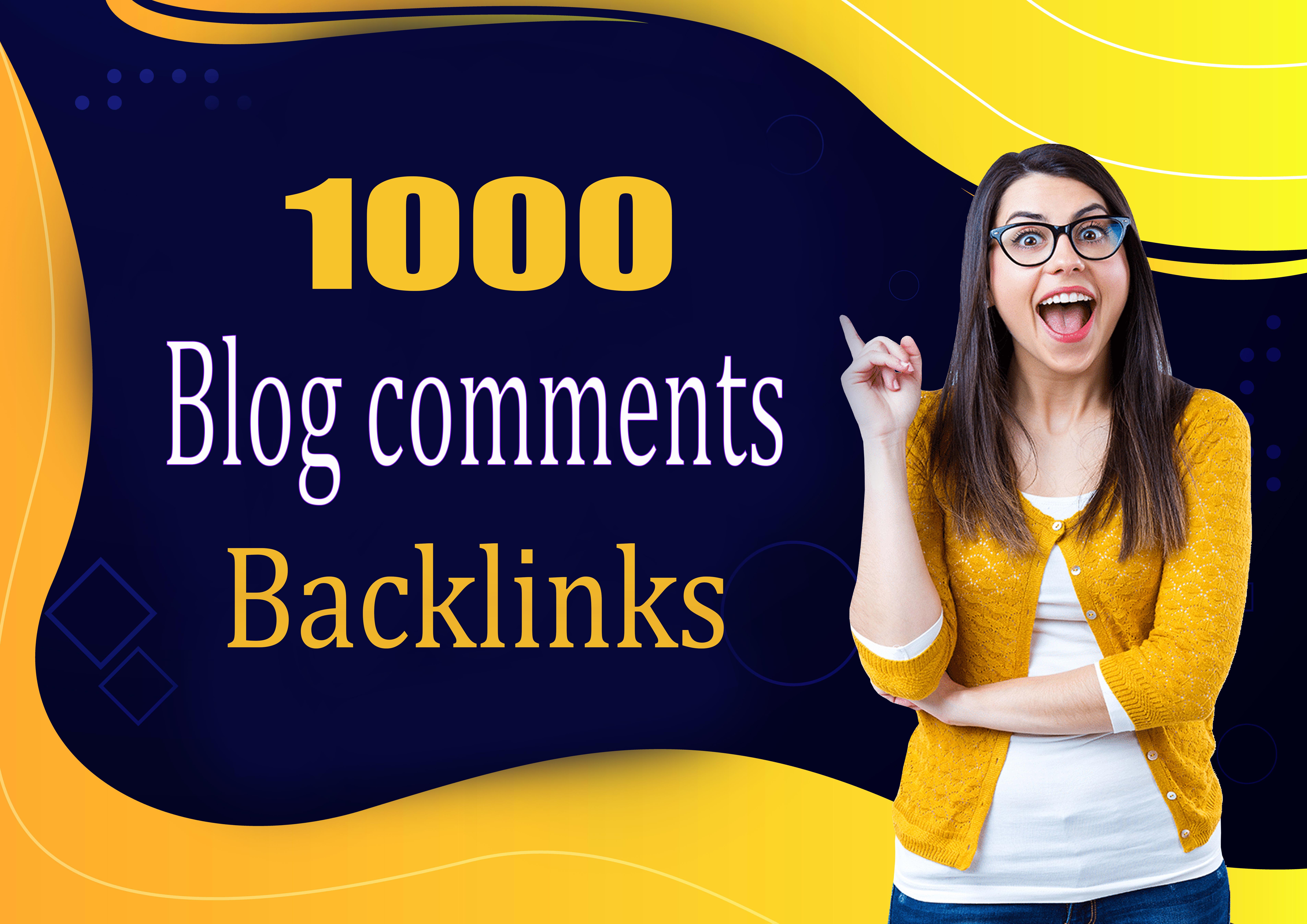 Manually create 1000 Blog comments backlinks high Ranking