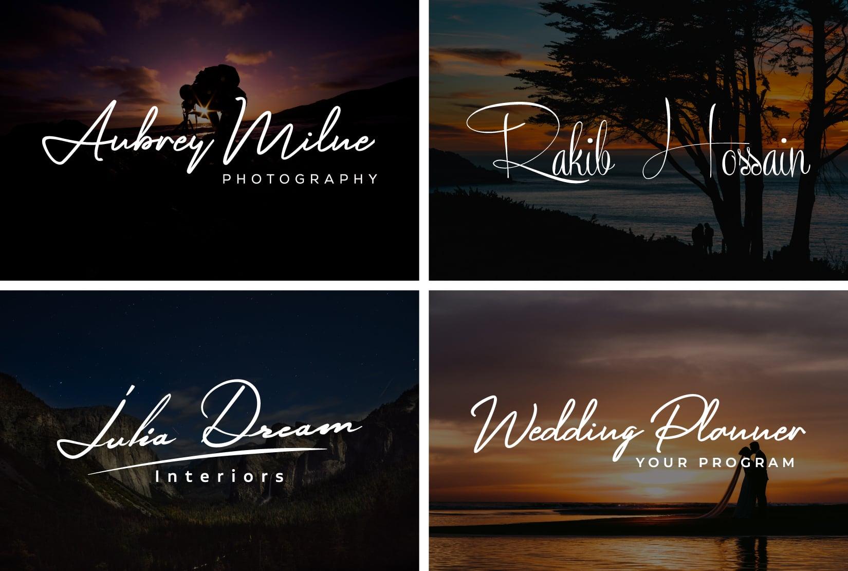 I will design professional business signature logo