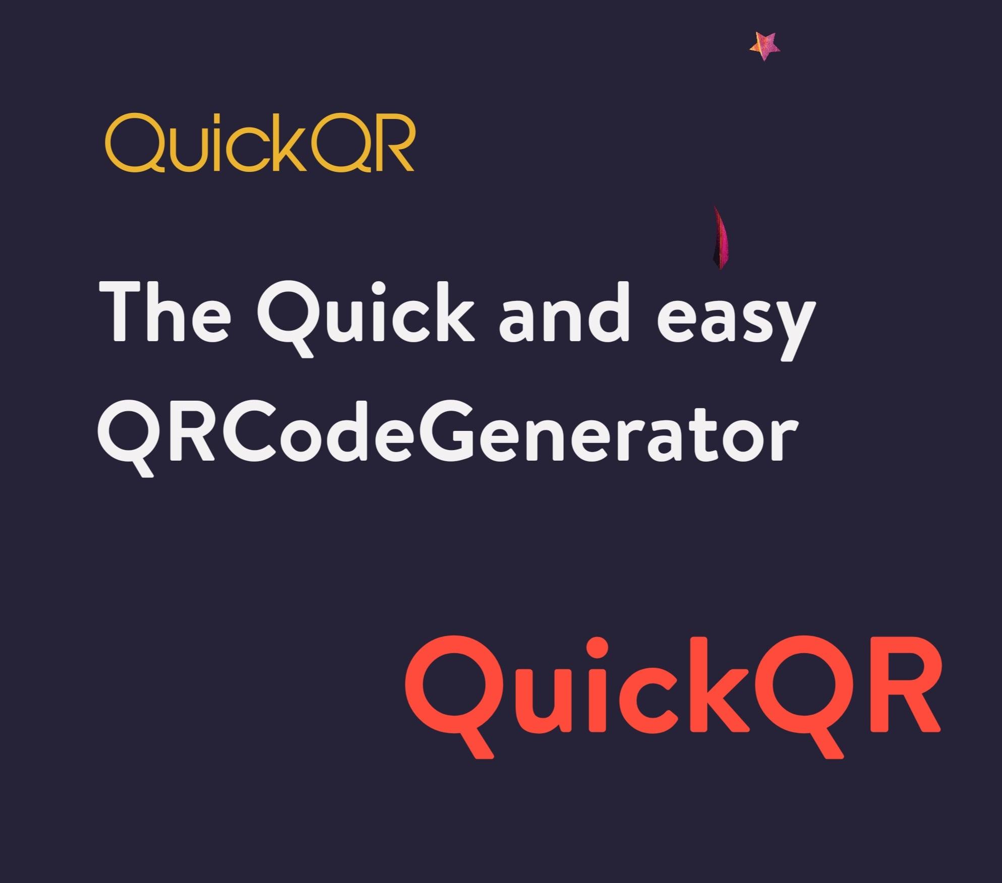 Software- The Quick and easy QRCodeGenerator 