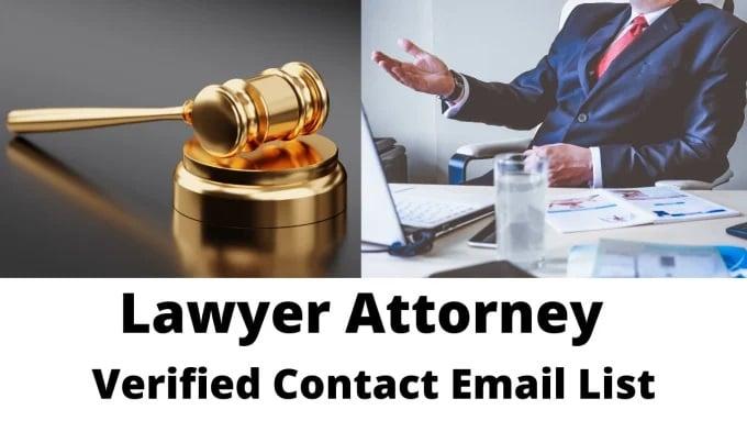 I will build lawyer, attorney contact email list 100 leads