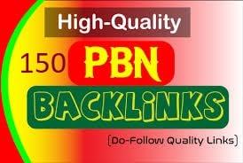 Build manual 150 PBN backlink service for google first page ranking