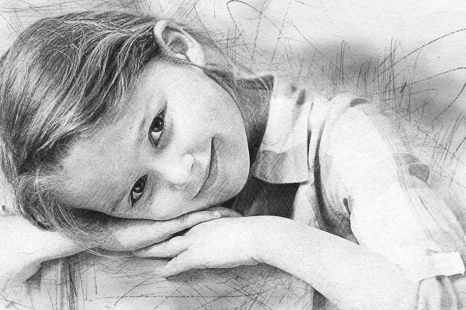 I will convert your photo into digital pencil sketch portrait