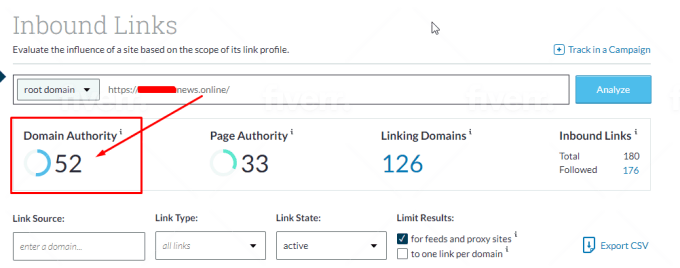 110 manually profile backlinks from moz da 50 trusted domains