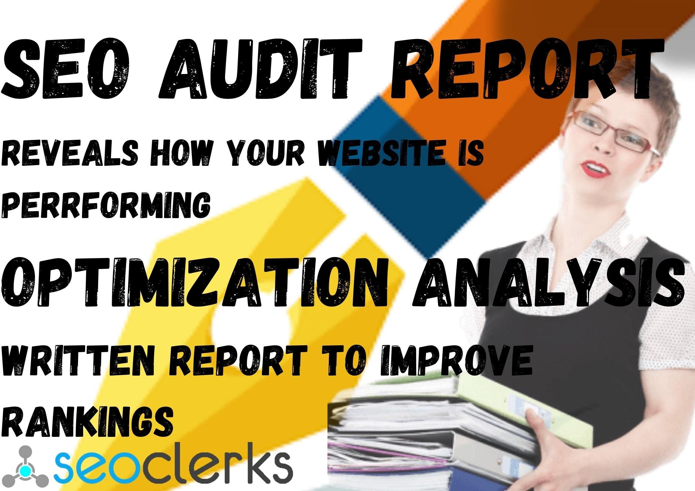 I will provide SEO Audit Report for Your any Website.