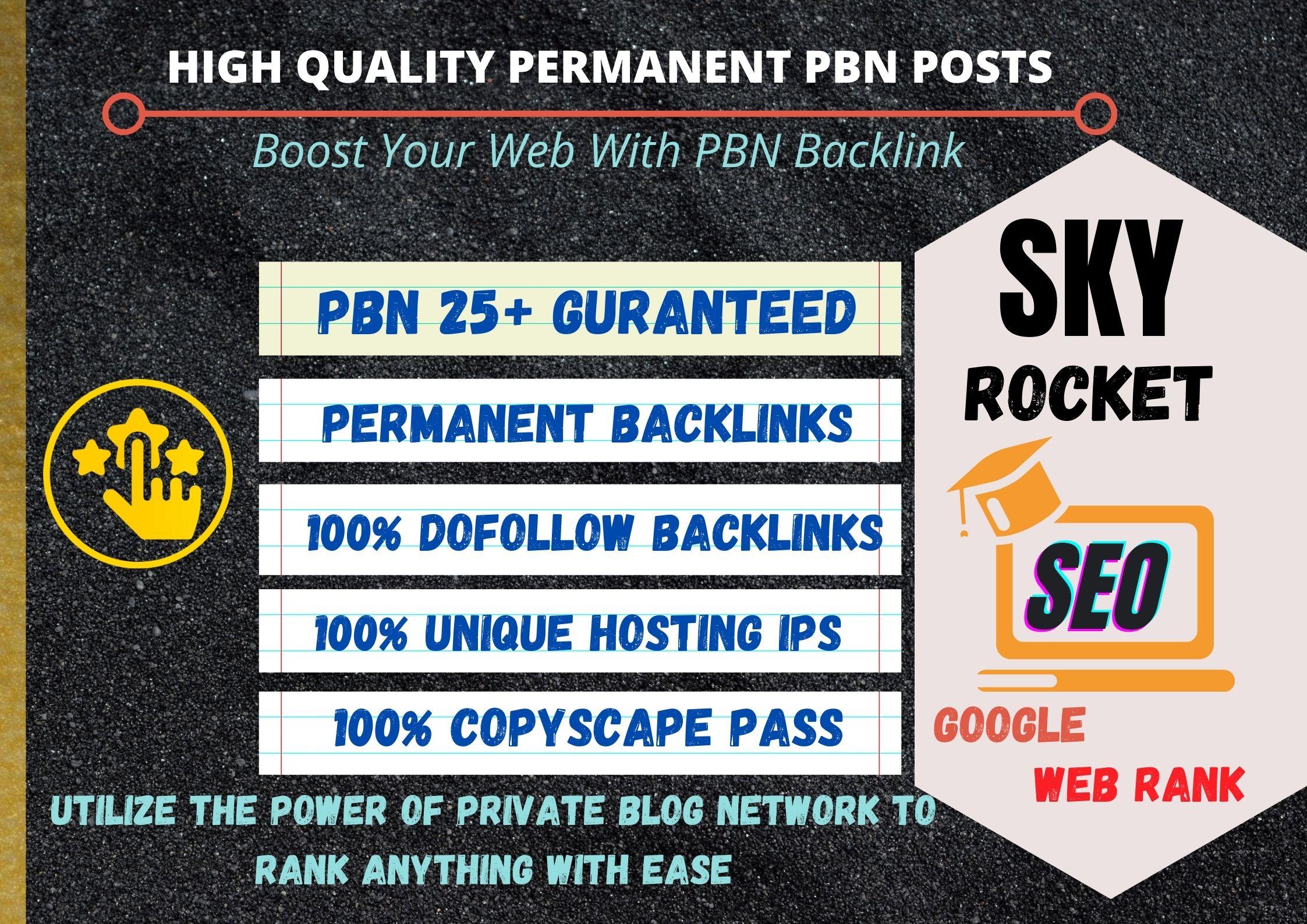 Build 25 High Quality PBN Backlinks 