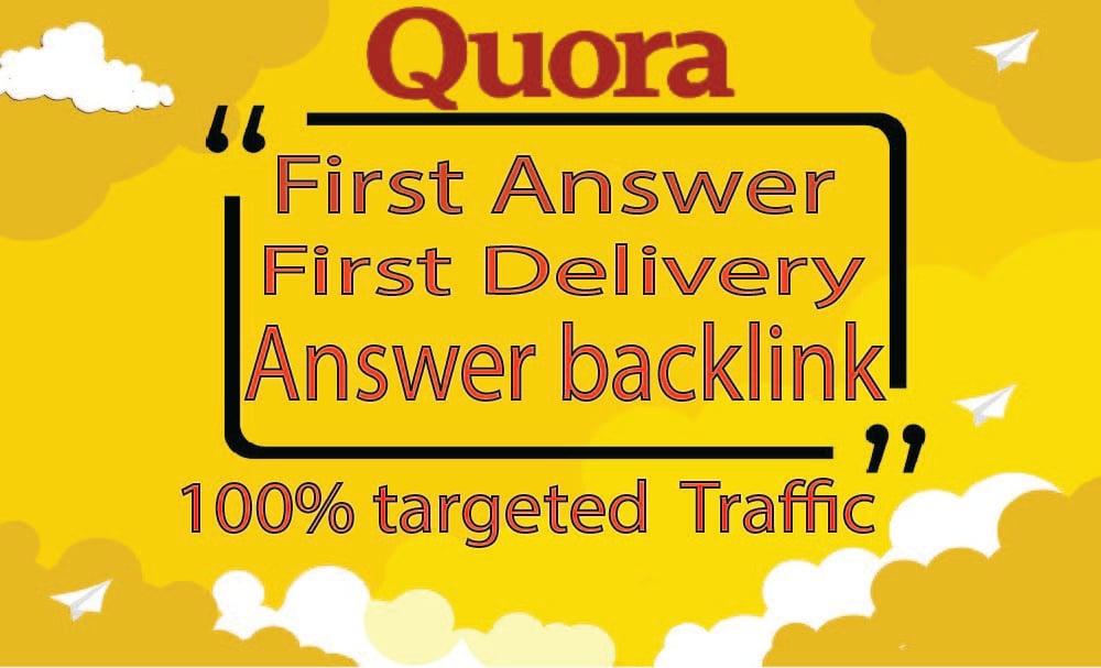 Promote your website by 20+ HQ Quora answers.