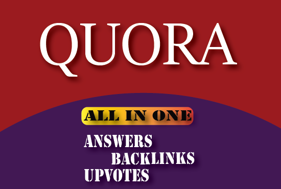 50 niche relevant exclusive Quora answers+backlinks+10 upvotes each