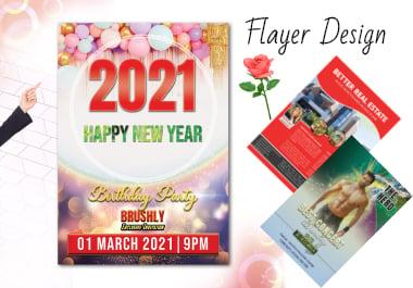 I will Design Corporate and Party flayer unique, Professional